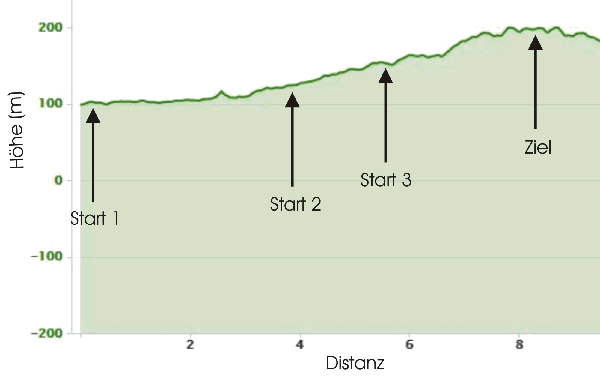 Streckenprofil Berganstiegslauf